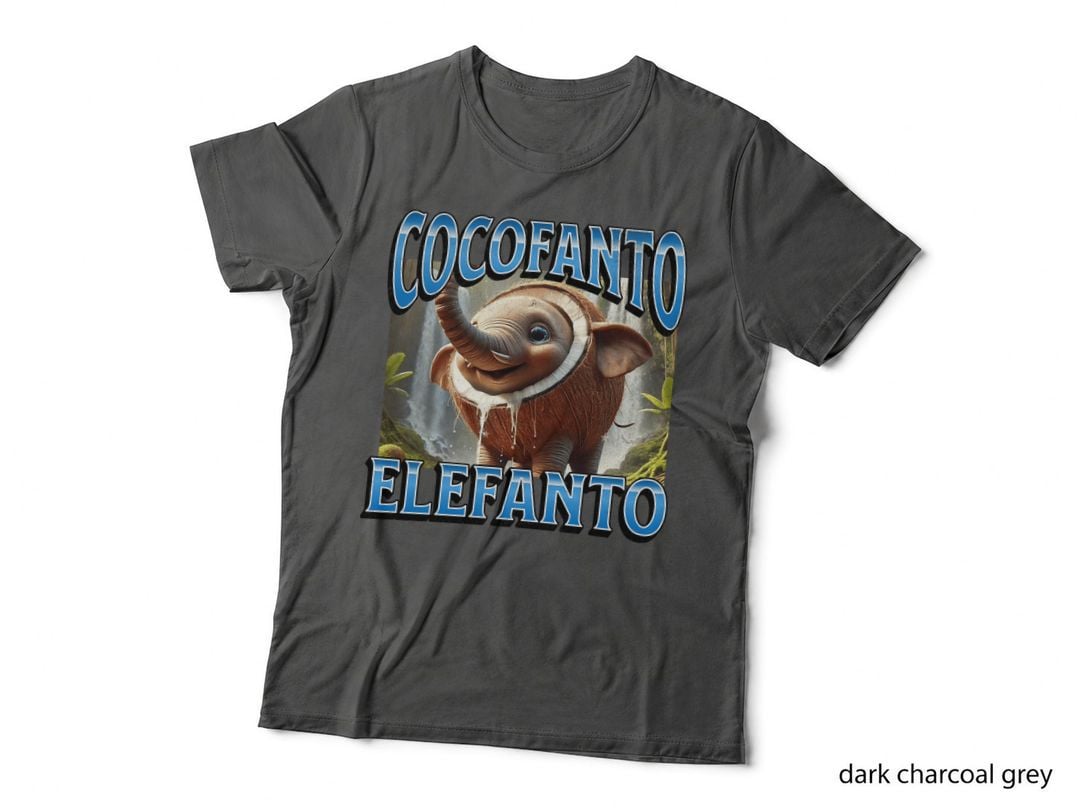 Cocofanto Elefanto Italian Brainrot T-Shirt, Coconut Elephant Meme Gifts T-Shirt