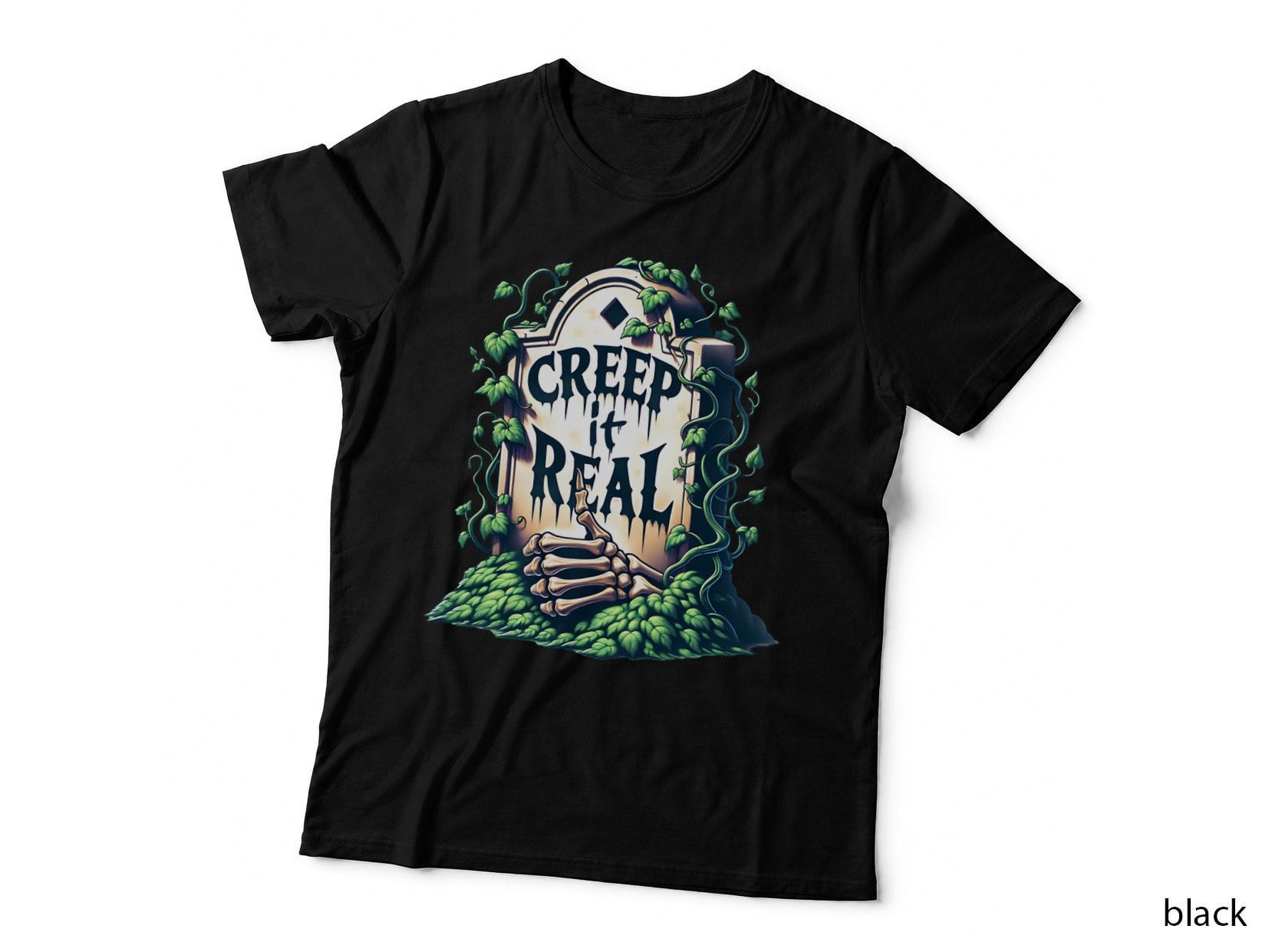Creep It Real Watercolor, Retro Vintage, Funny Aesthetic, Gift T-Shirt