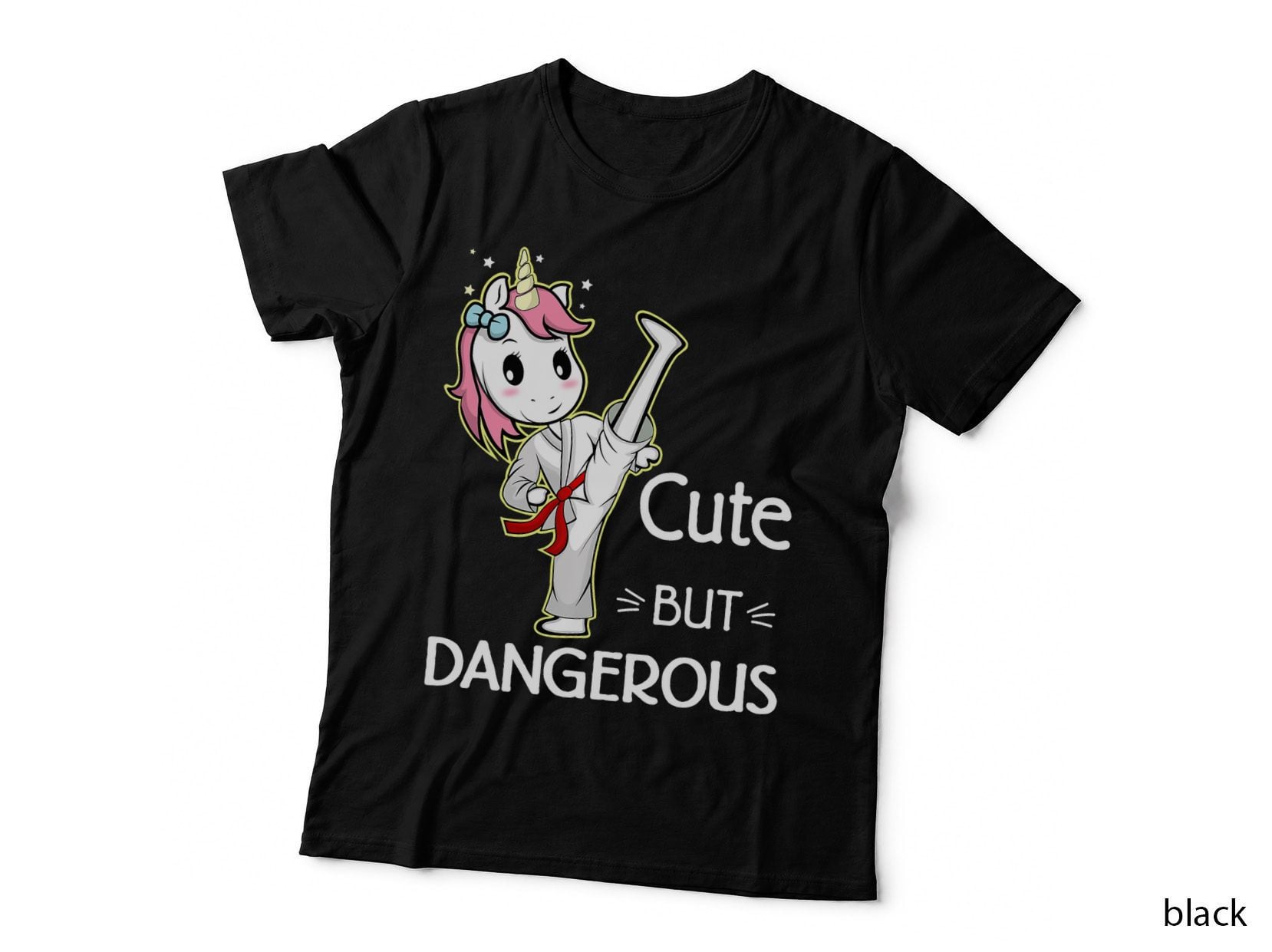 Cute but Dangerous Funny Karate Taekwondo T-Shirt
