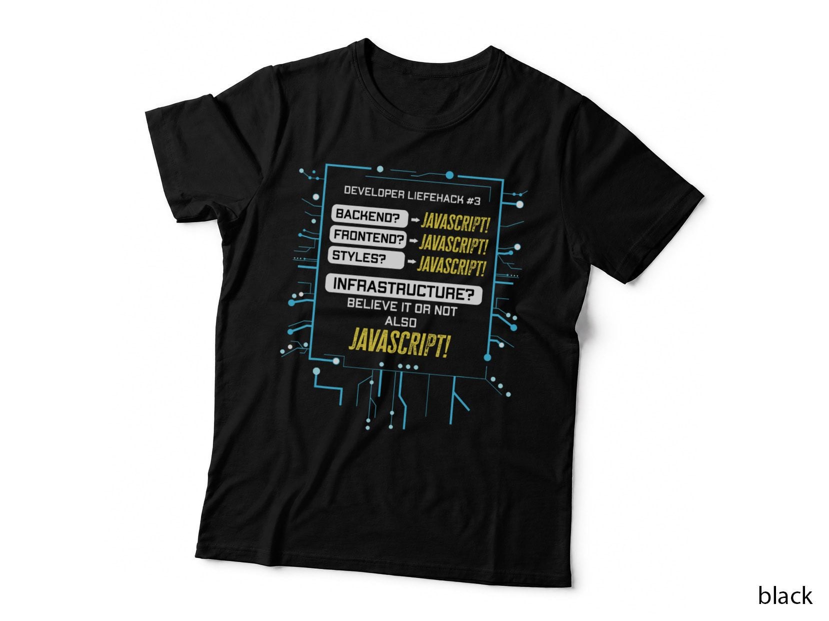 Developer Life Hack Humor - Coding Jokes Funny Developer T-Shirt