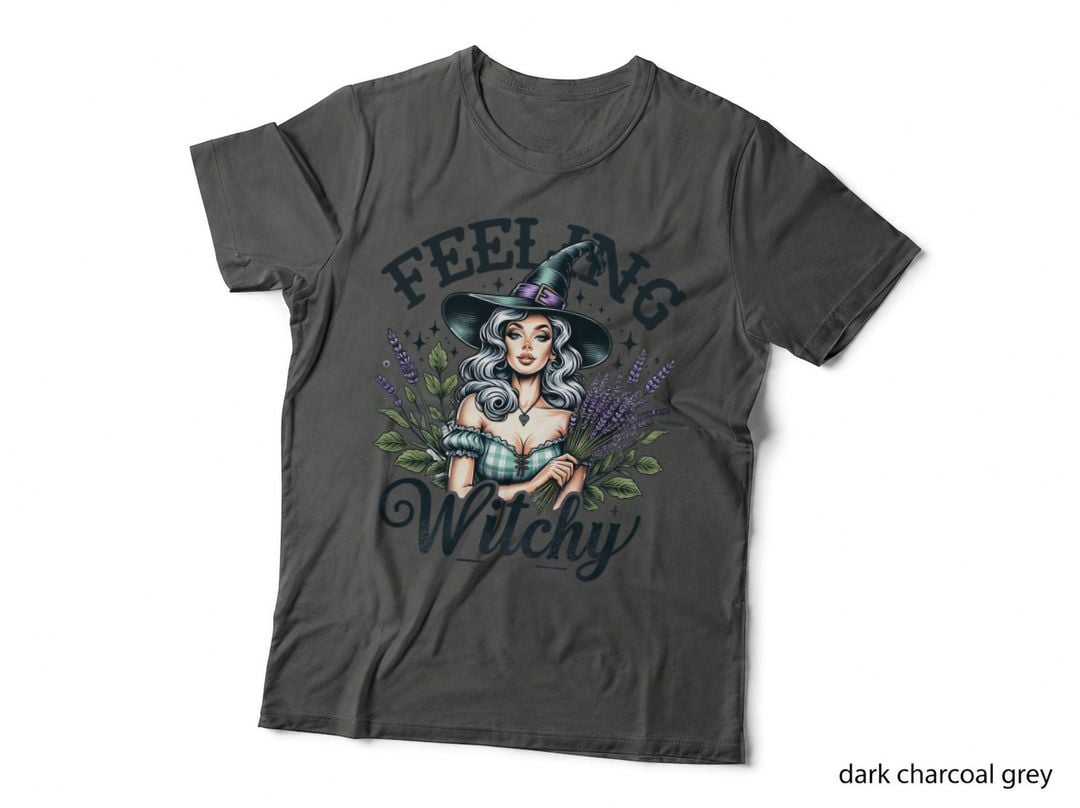 Feeling Witchy Watercolor, Retro Vintage, Funny Aesthetic, Gift T-Shirt