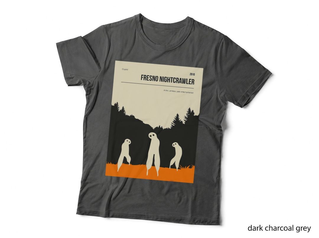 Fresno Nightcrawlers Funny Meme Cryptid, Cryptozoology, Urban Legend T-Shirt