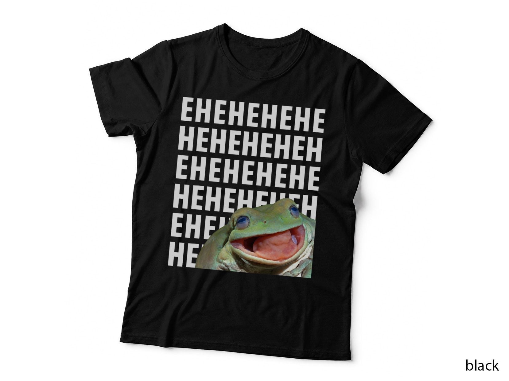 Frog Funny Laughing Meme Men Women Kids Frog Lover Gift T-Shirt