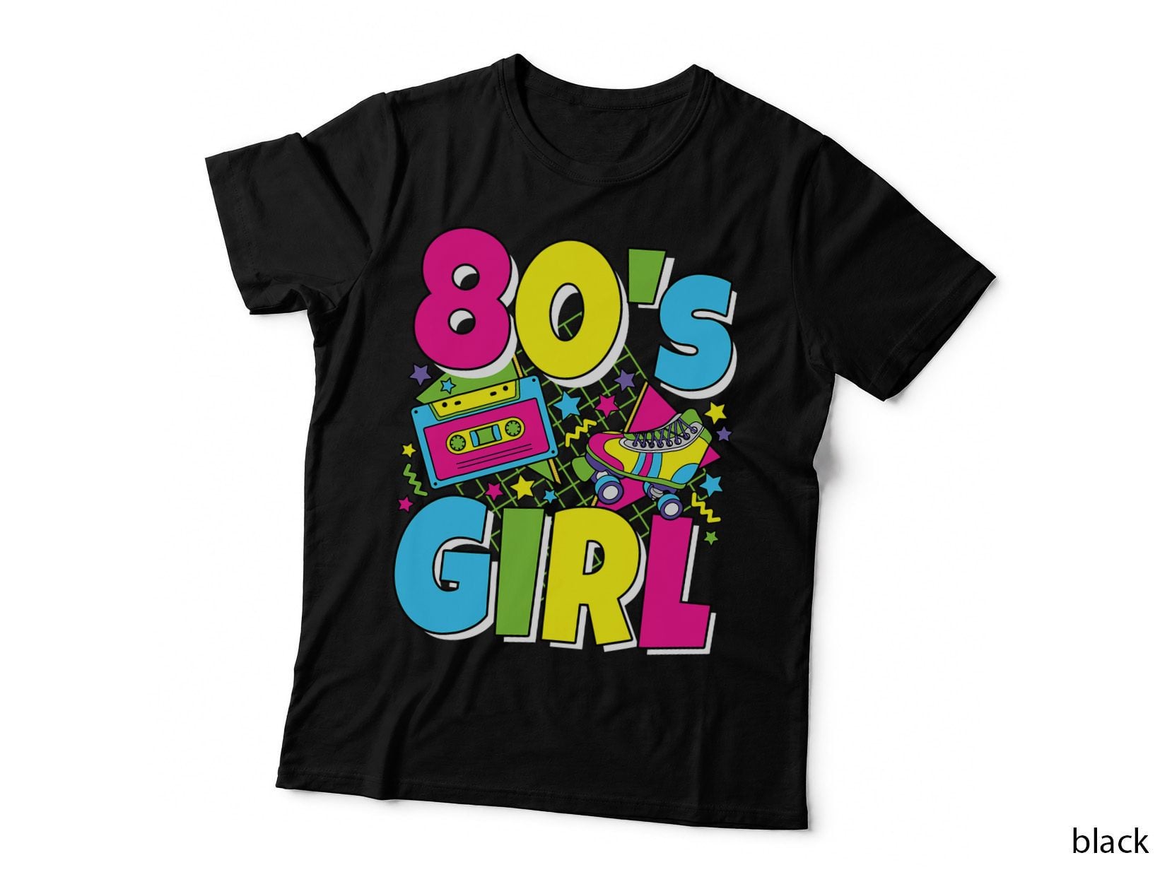 Funny 80's Girl 80s Party Outfit Retro 1980s Music Lover T-Shirt