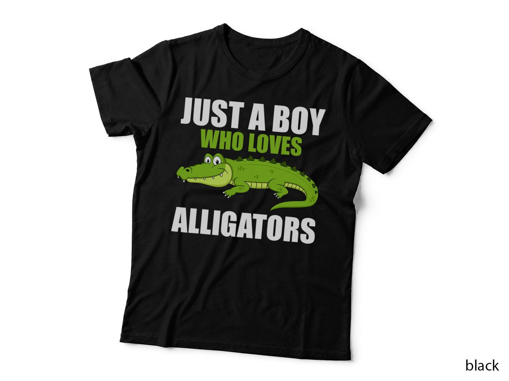Funny Alligator Design Boys Kids Men Reptile Gator Lovers T-Shirt