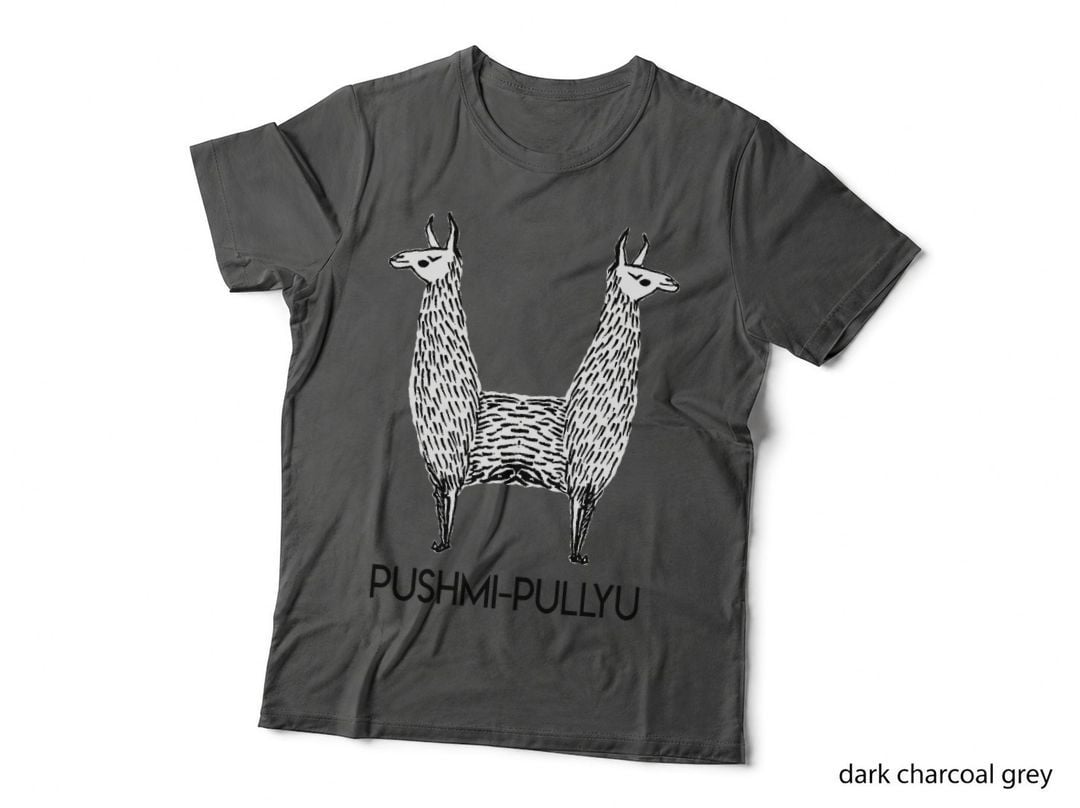 Funny Alpaca Llama Style, Pushmi-Pullyu Yoga, Animal Lover Gift, Humor T-Shirt