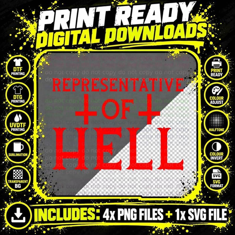 Funny Antichrist Satanism Satanic Occult Satan Goat Png SVG Digital Bundle