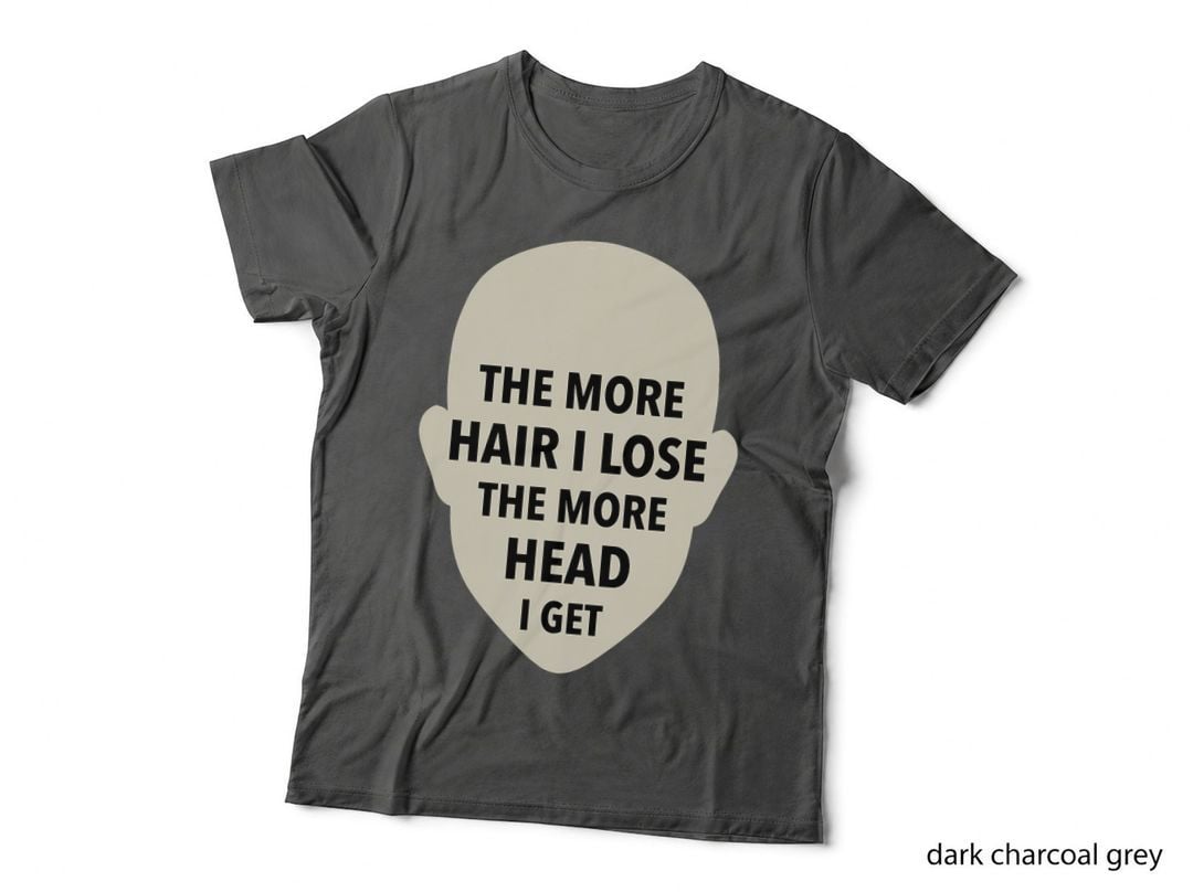 Funny Bald the More Hair I Lose the More Head I Get Meme T-Shirt