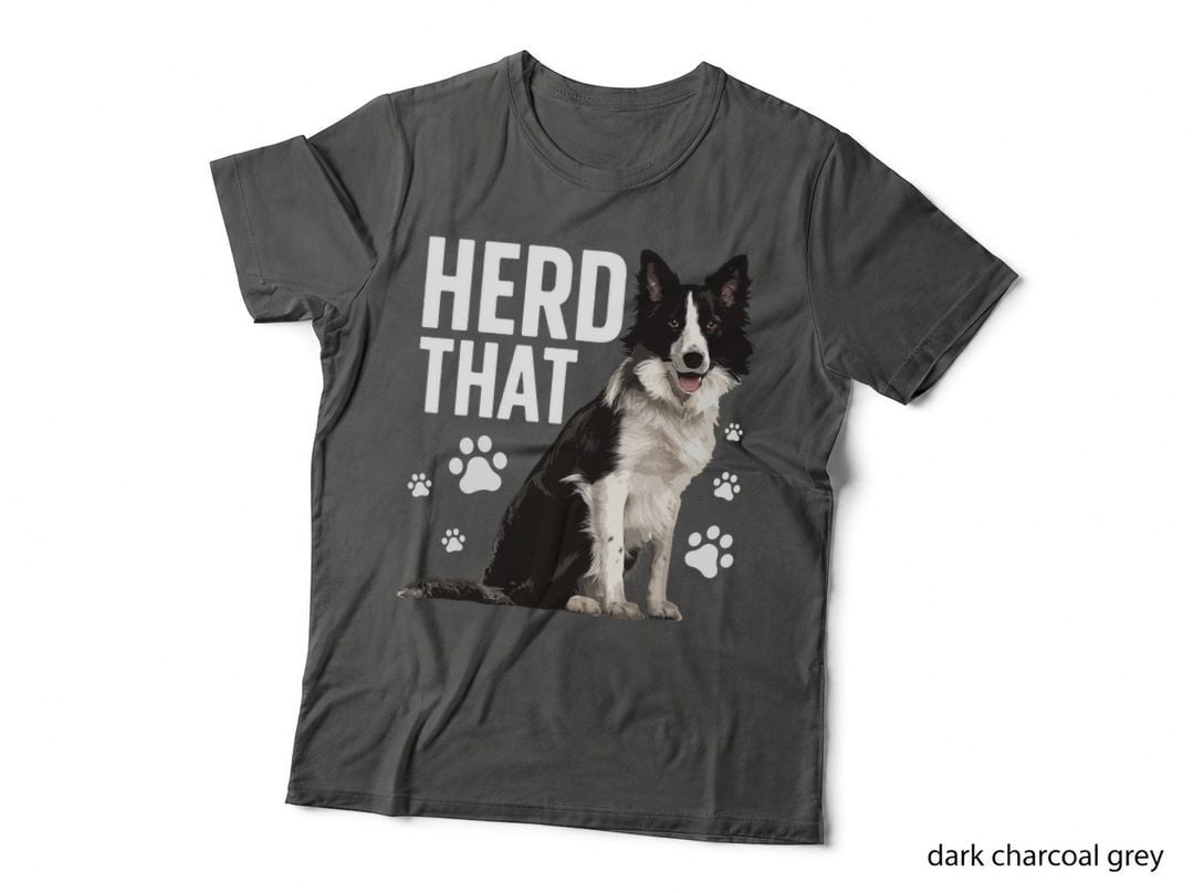 Funny Border Collie Art for Men Women Border Collie Lover T-Shirt