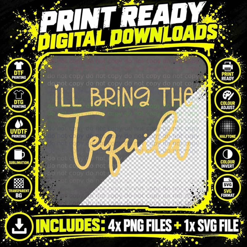 Funny Bridesmaid Bride Bachelorette Party I'll Bring Png SVG Digital Bundle