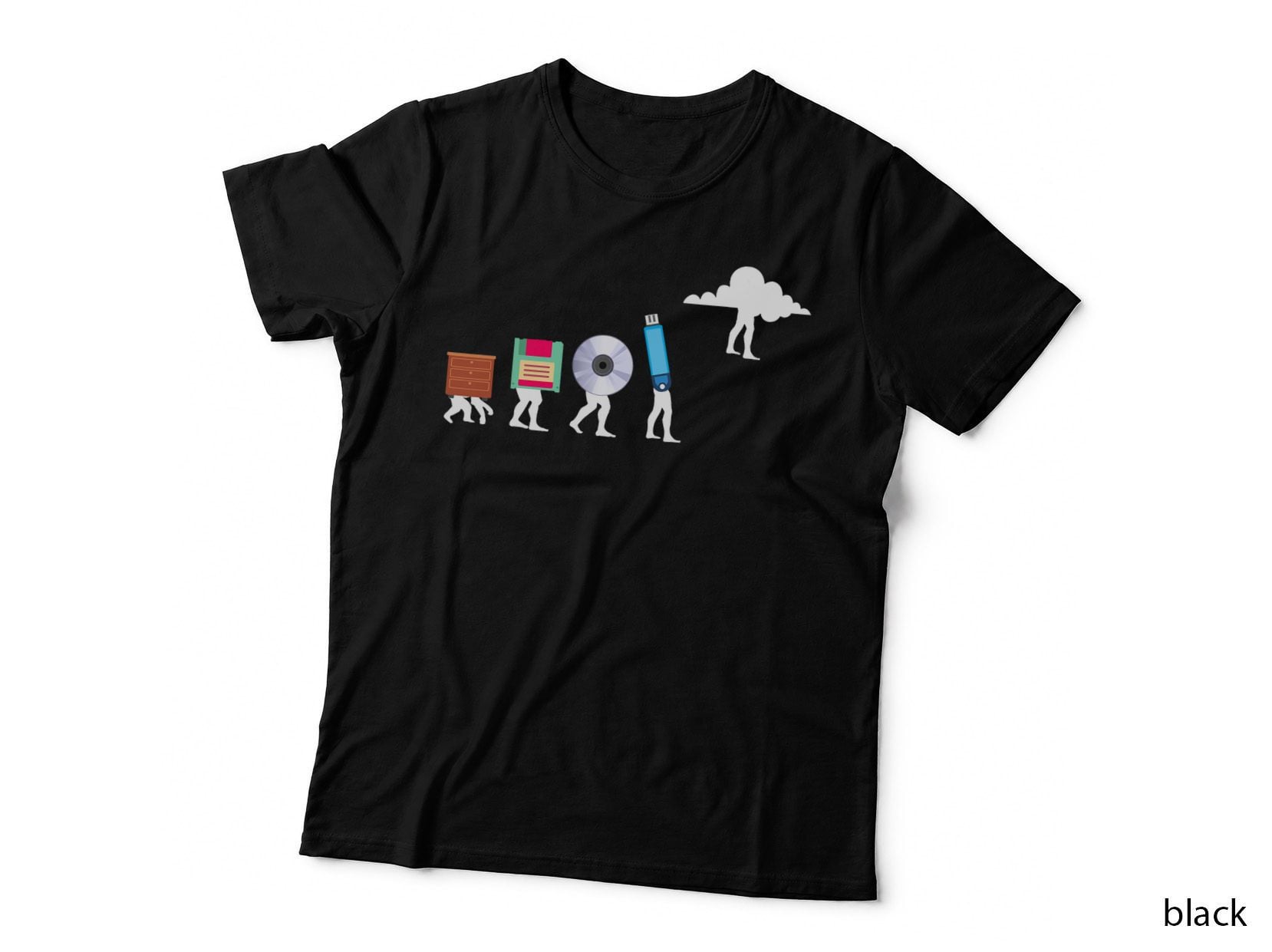 Funny Cloud Evolution Computer Science Programmer Nerd Gift T-Shirt