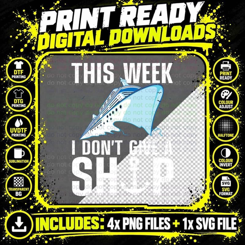 Funny Cruising Art for Men Women Cruise Ship Boat Lovers Png SVG Digital Bundle