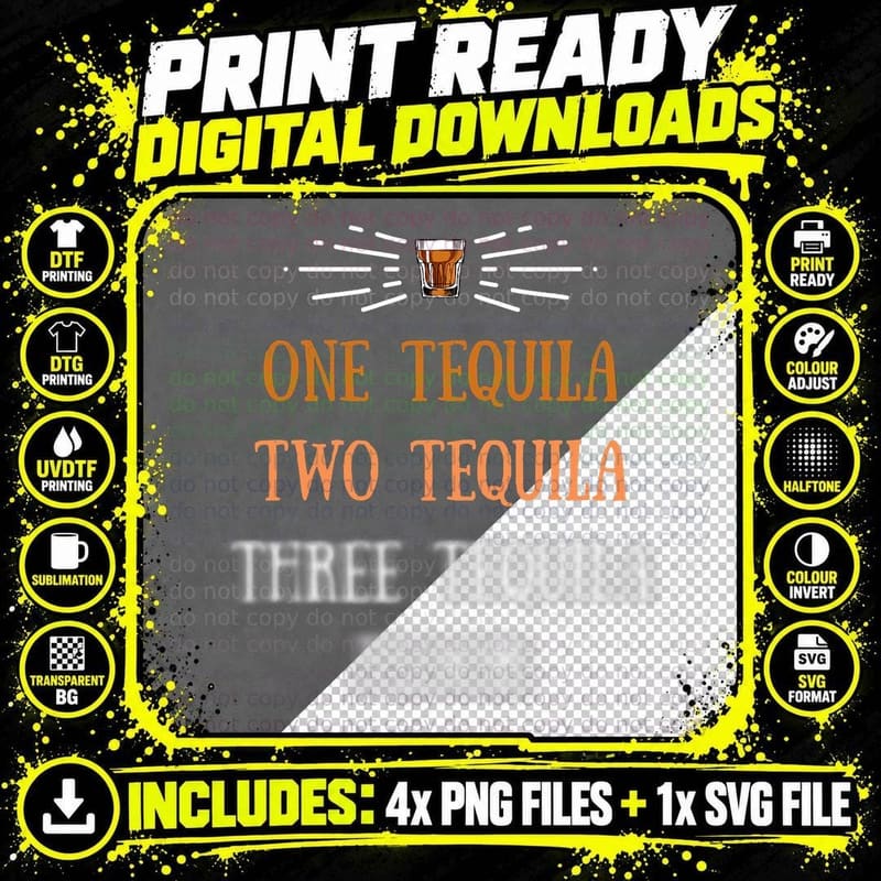 Funny Drinking Tequila Shirt Alcohol Tequila Lover Png SVG Digital Bundle