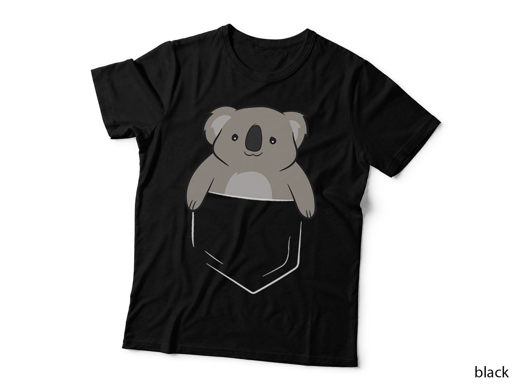 Funny Koala in Pocket Cute Koala Pocket, Adorable Koala T-Shirt