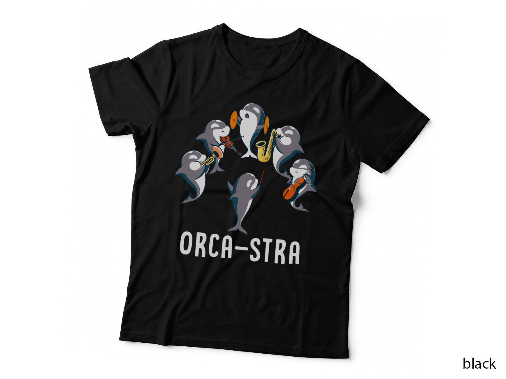 Funny Orca-Stra Orca Killer Whale Orchestra T-Shirt