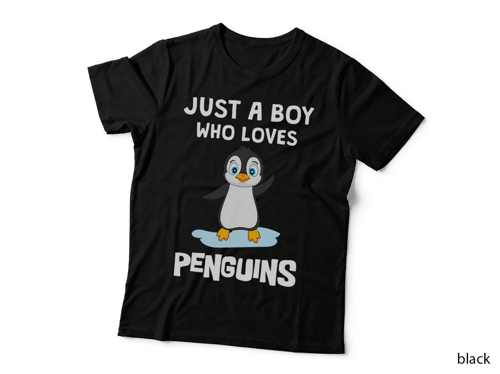 Funny Penguins Just a Boy Who Loves Penguins Boys T-Shirt