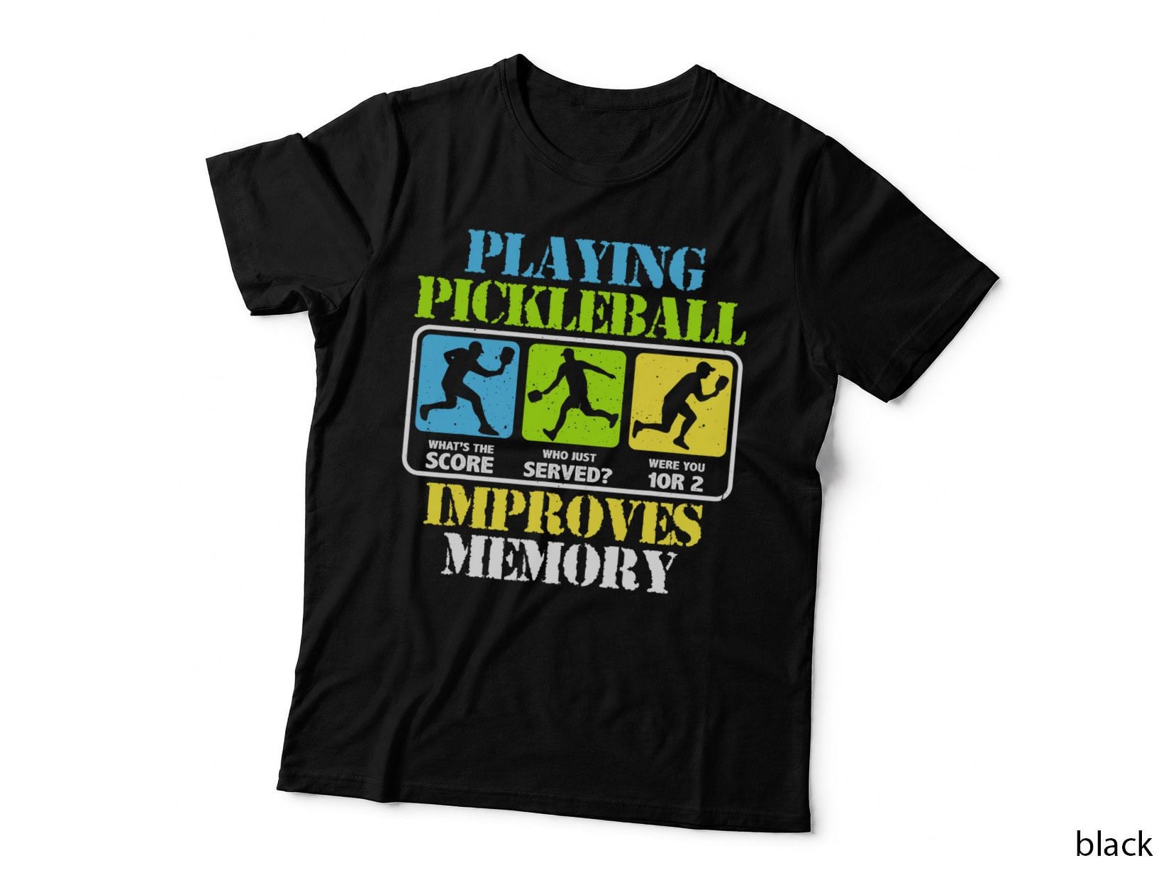 Funny Playing Pickleball Improves Memory Pickleball Lover T-Shirt