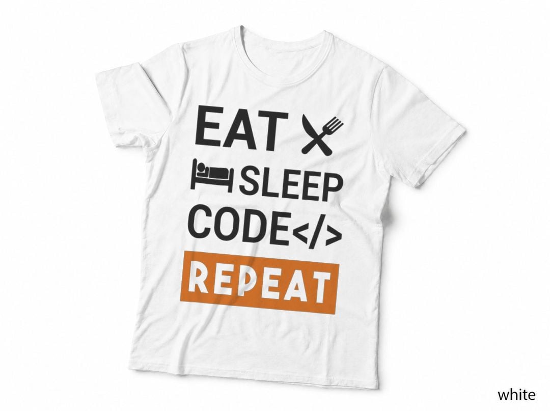 Funny Programmer Eat Sleep Code Repeat Coding T-Shirt