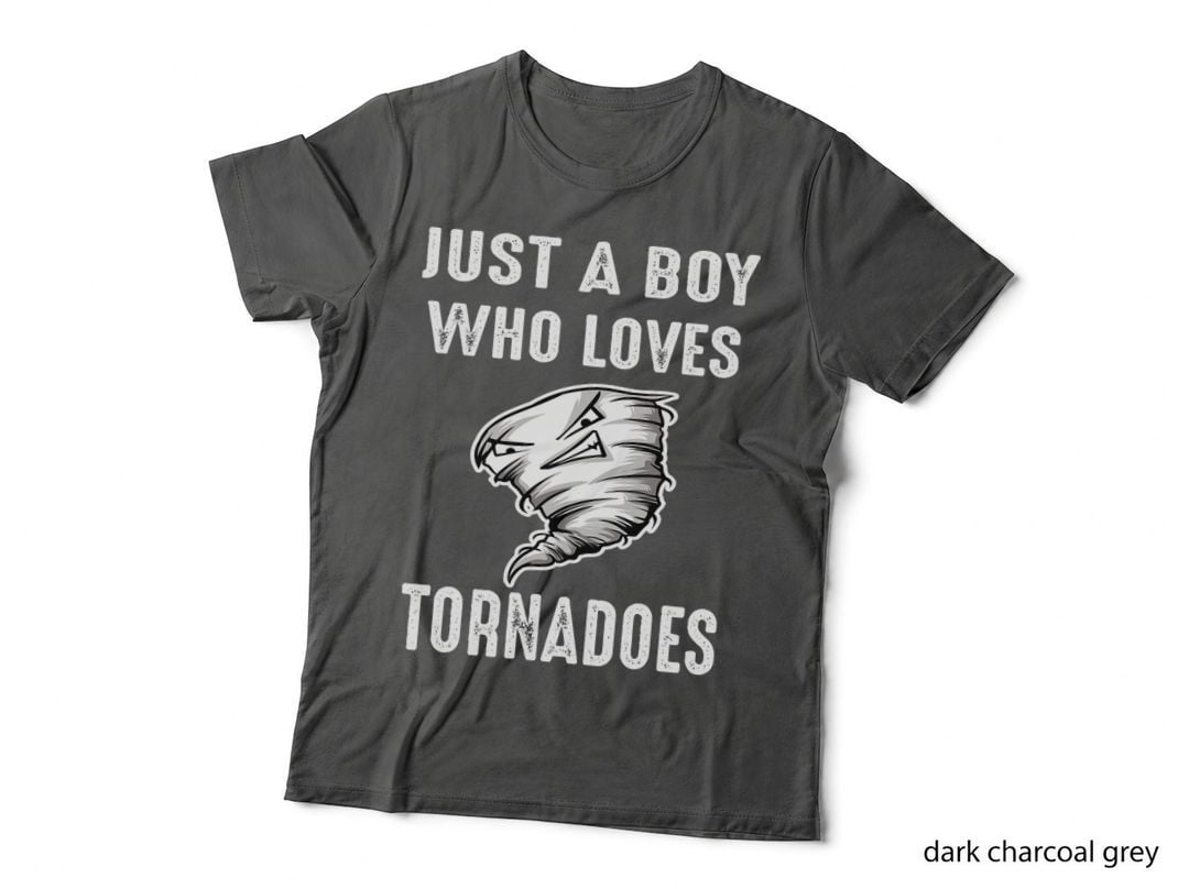 Funny Tornado Storms Just a Boy Kid Hurricane Weather Chaser T-Shirt