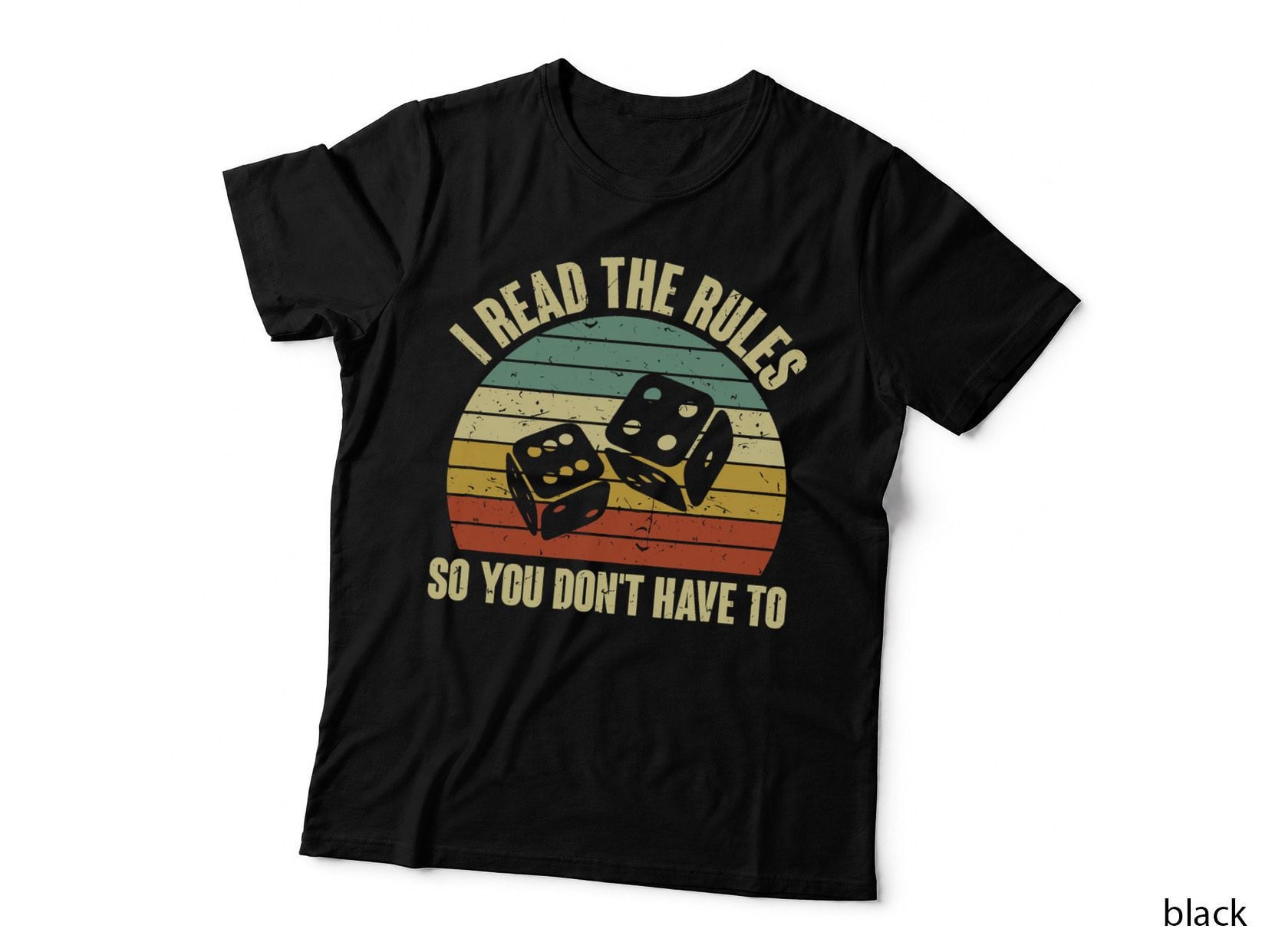 Game Night Adults Funny Board Games I Read the Rules T-Shirt