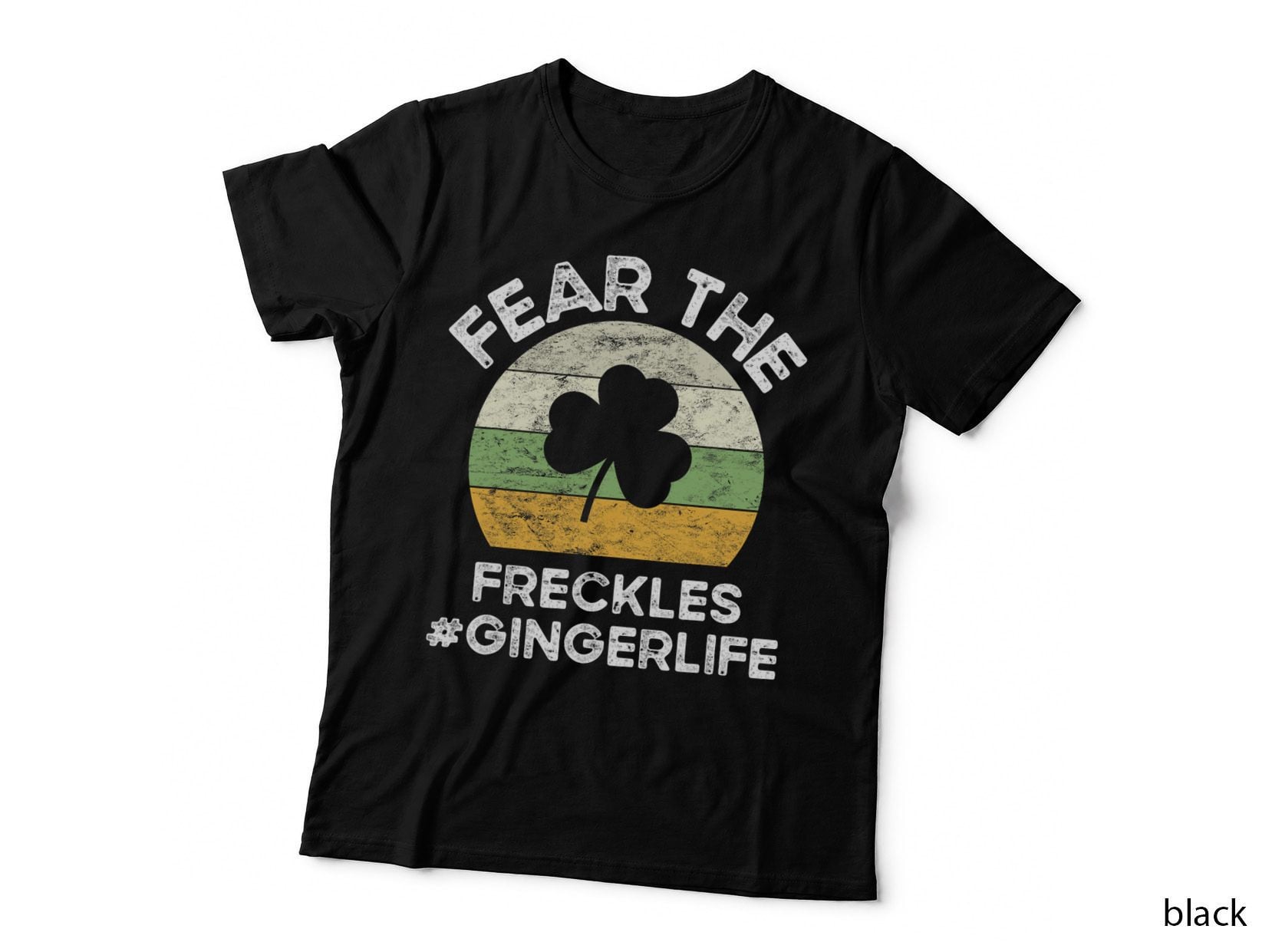 Ginger St Patricks Day Funny Redhead Joke Fear the Freckles T-Shirt