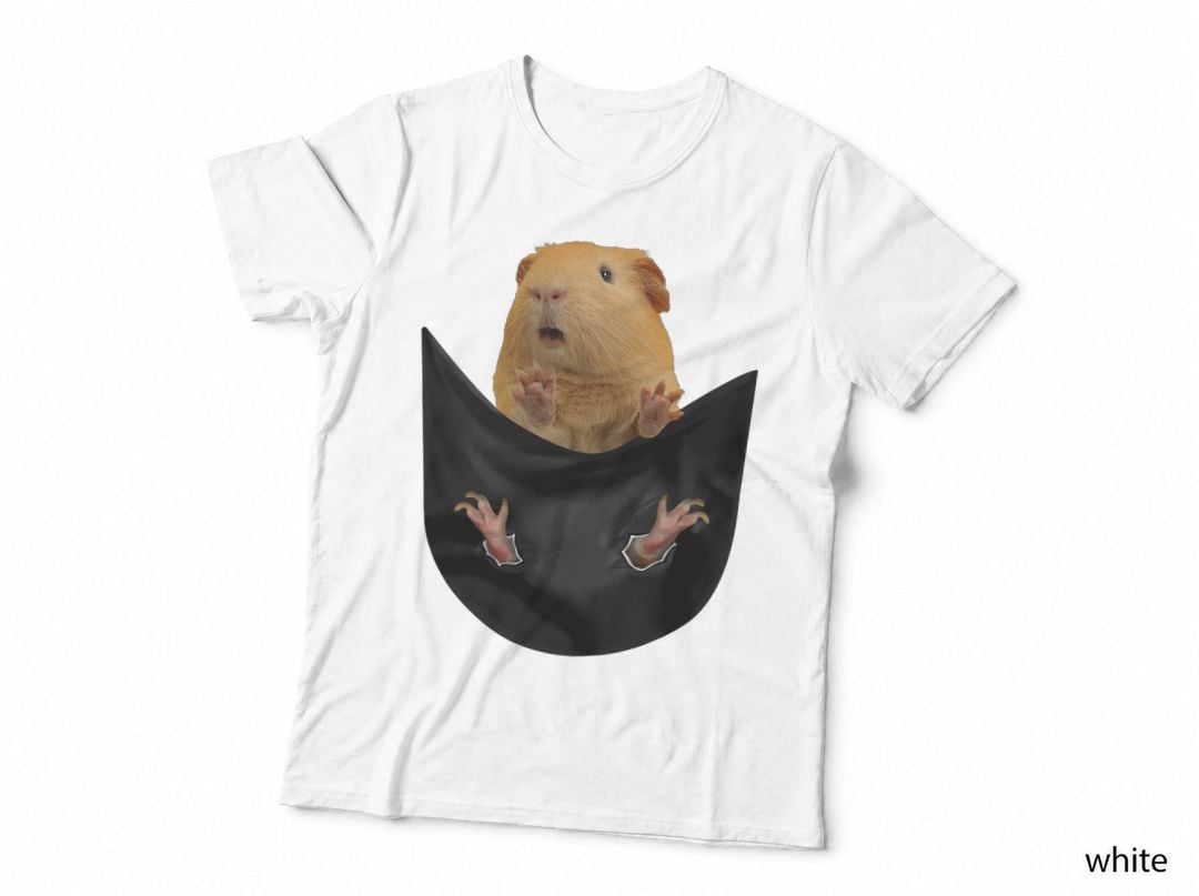 Guinea Pig Owner Cute Pocket Guinea Pig, Pet Lover Gift T-Shirt