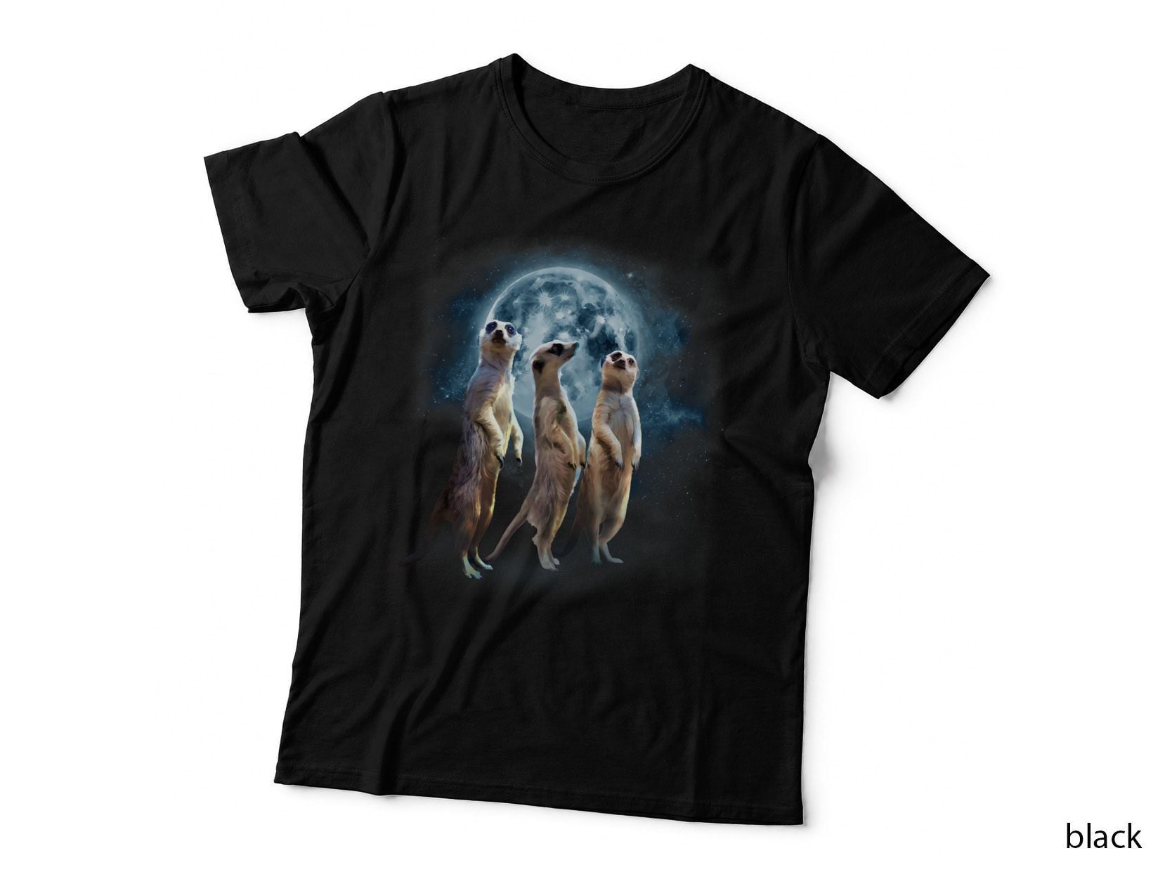 Howling at the Moon Shirt - Funny Meerkat Shirt - Meerkat T-Shirt