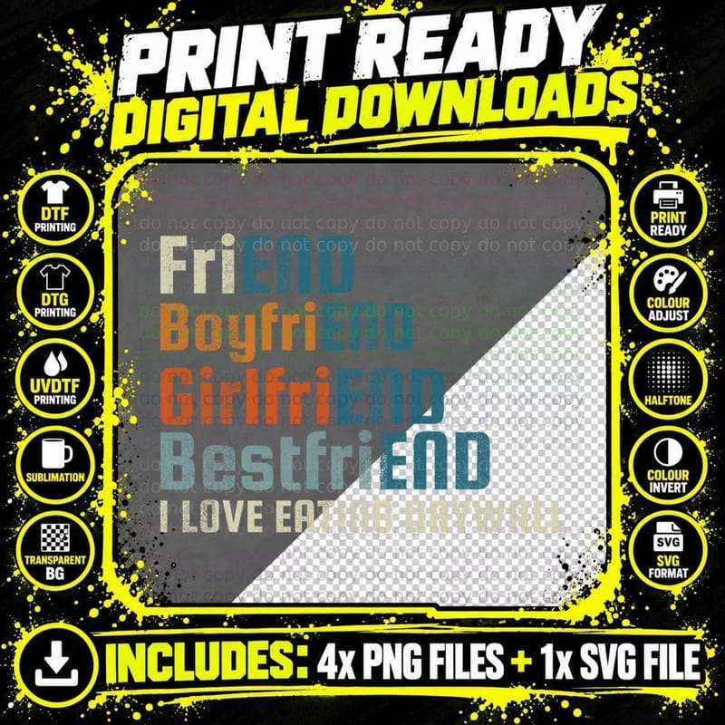 I Love Eating Drywall Oddly Specific Random T-Shirt Png SVG Digital Bundle
