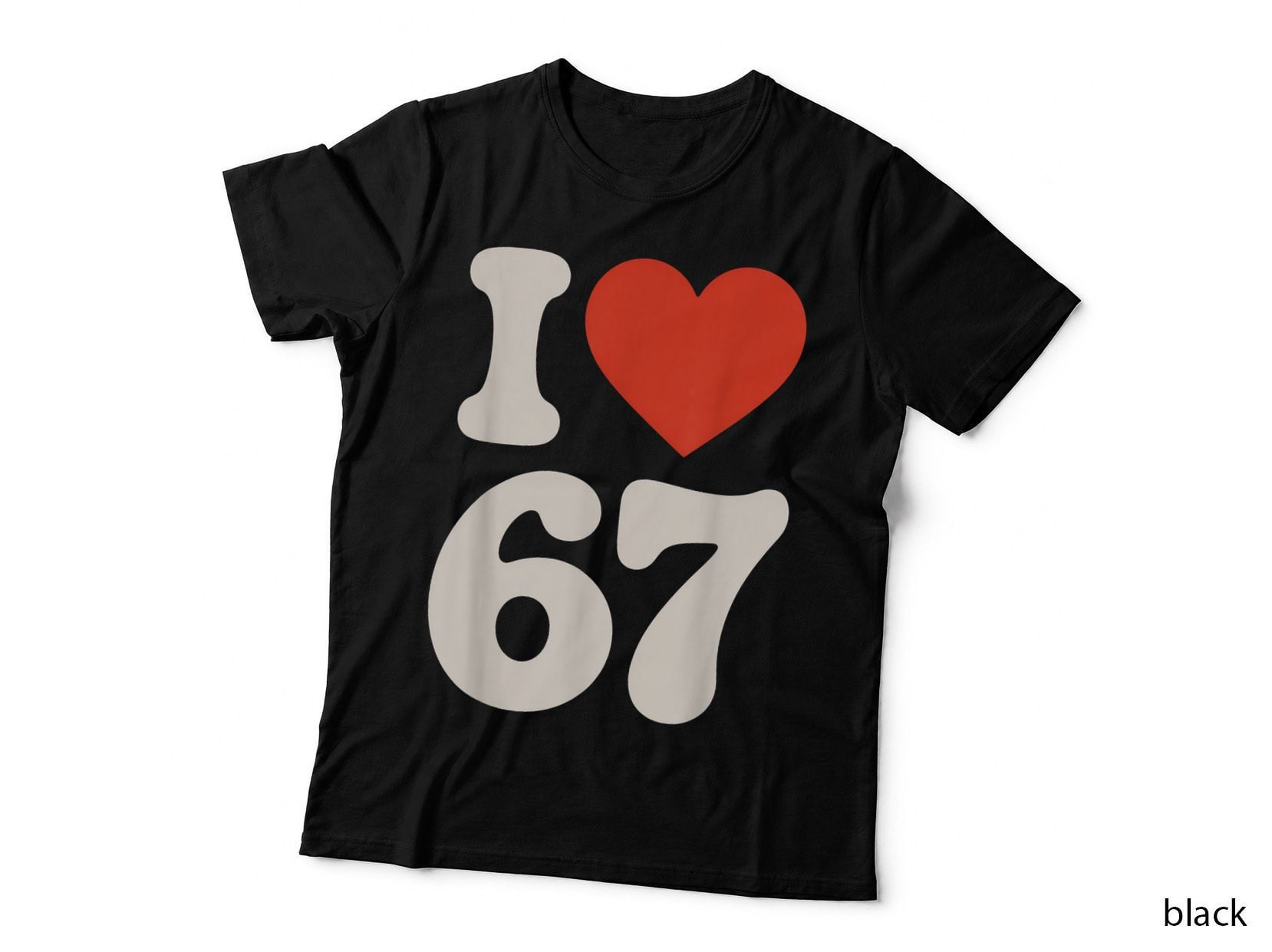I Love Six Seven Shirt, Funny Boy Tee, Popular Trending Meme 67 Kids T-Shirt