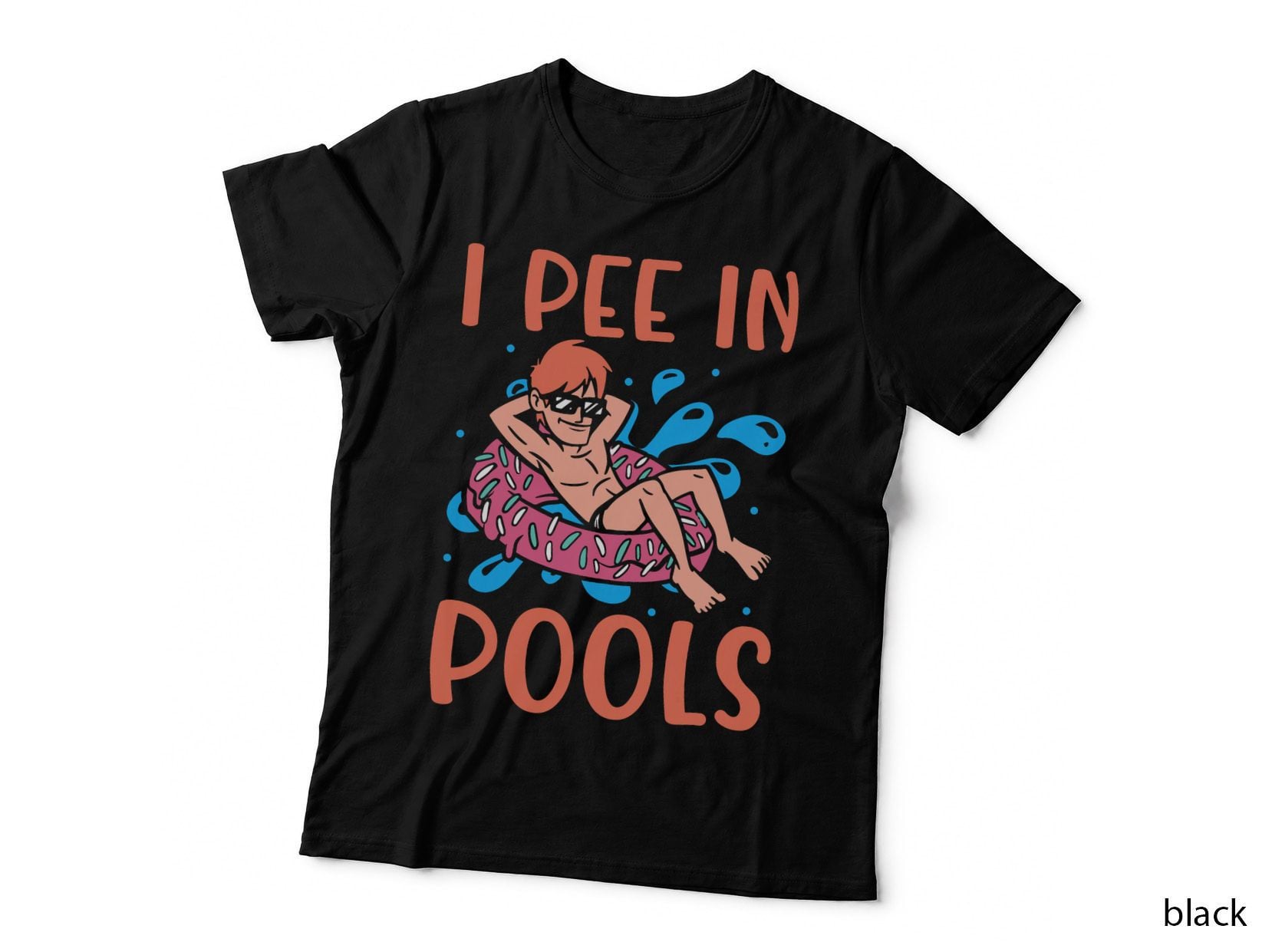 I Pee in Pools Joke Funny Swimming Party Peeing in Pools T-Shirt