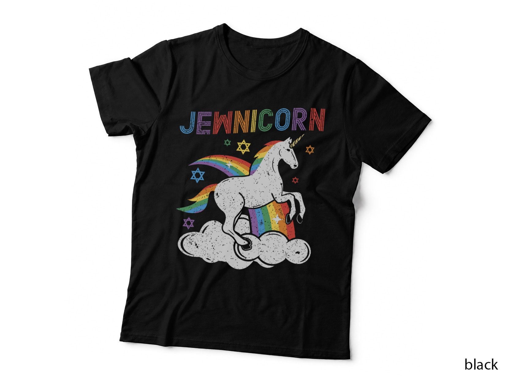 Jewnicorn Funny Jewish Unicorn Chanukah Girls Hanukkah Women T-Shirt