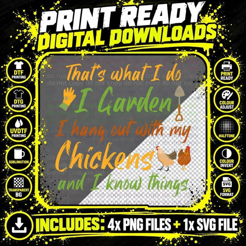 Plant Gardening Funny I Garden I Hang Out with My Png SVG Digital Bundle