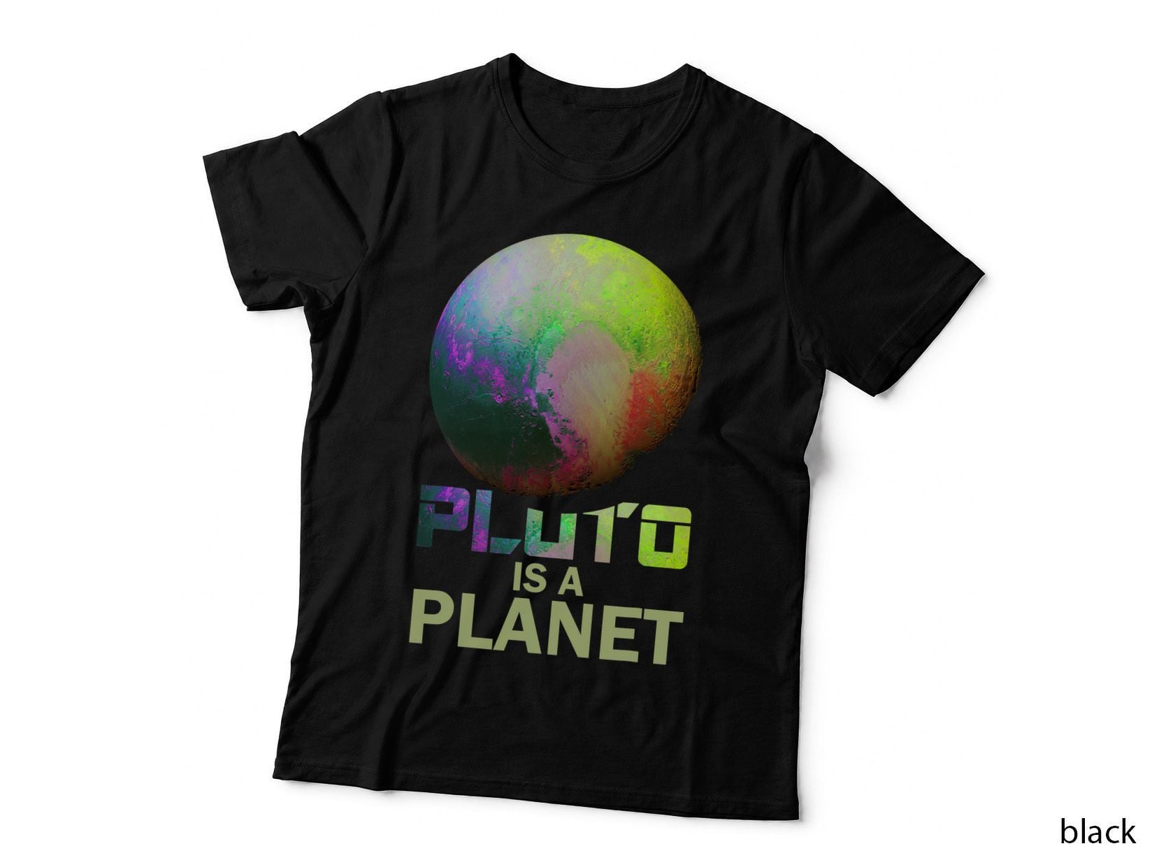 Pluto Is a Planet Never Forget Funny Space Meme Men Women T-Shirt