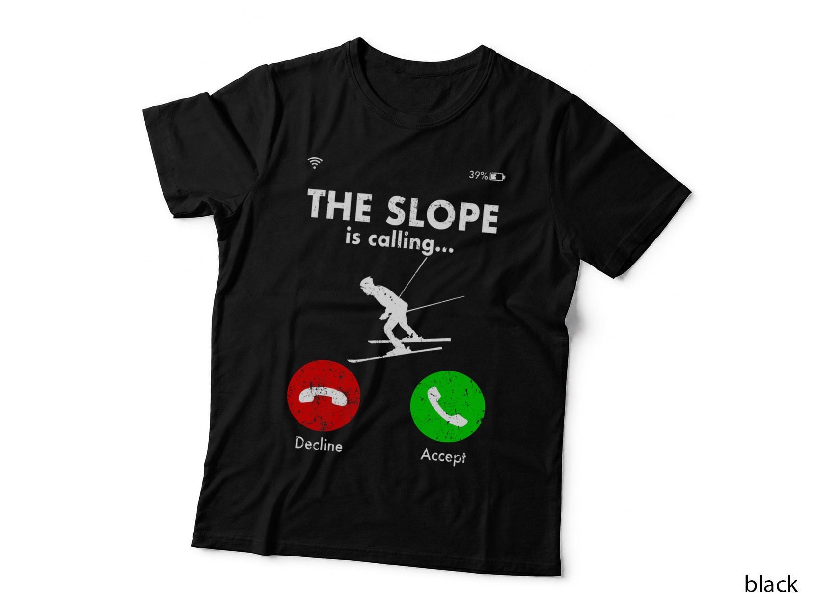 Skiing Slope Calling T-Shirt, Funny Saying Tee, Gift for Skiers T-Shirt