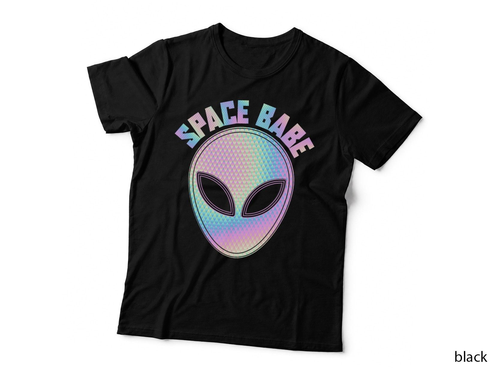 Space Babe Alien Believer Girls Funny Aliens Lover Cute UFO T-Shirt