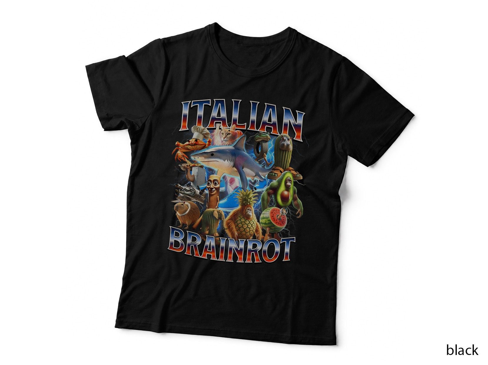 Tralalero Tralala Funny Italian Brainrot Meme Boys Kids T-Shirt