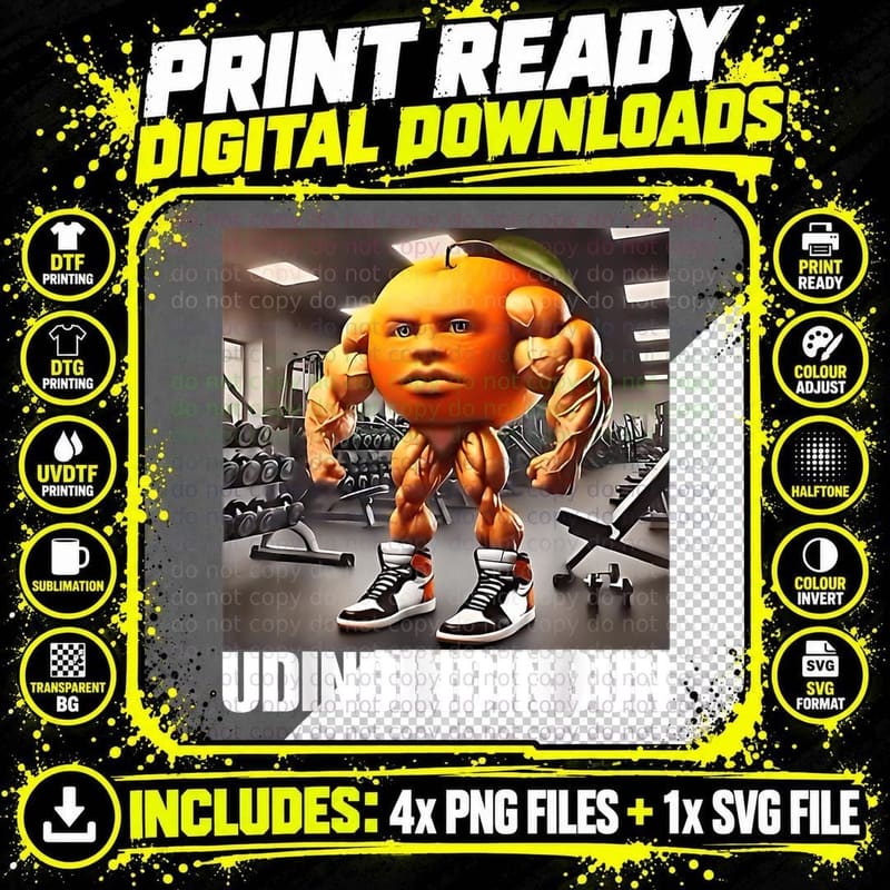 Udindindindun, Italian Brainrot Meme T-Shirt Png SVG Digital Bundle