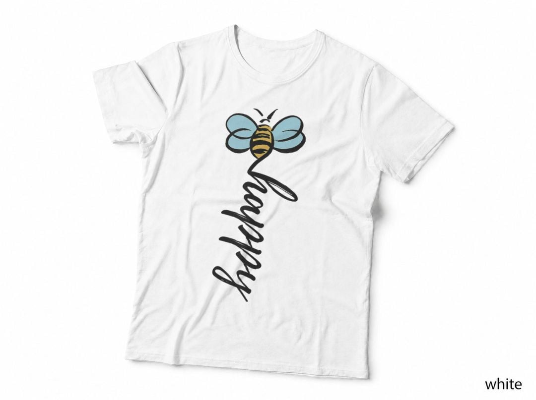 Bee Happy Funny Honey Bumble, Funny T-Shirt