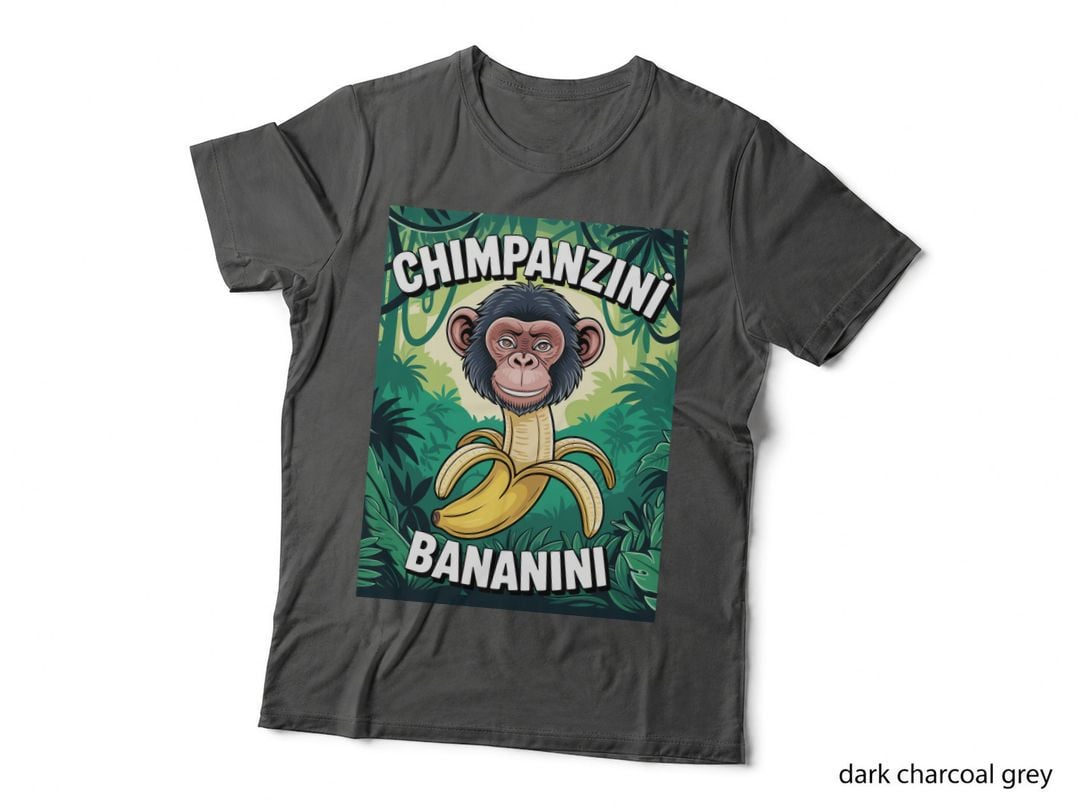 Chimpanzini Bananini Italian Brainrot T-Shirt, Funny Monkey Banana Meme Gifts