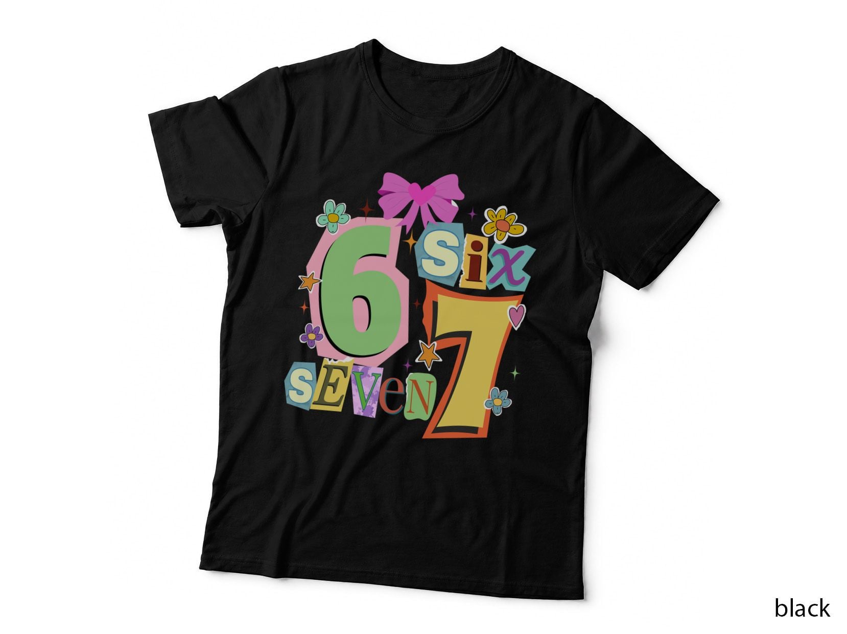 Cool Six Seven Tee, Retro 90s Style Shirt, Funny Meme T-Shirt
