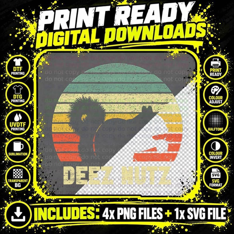 Deez Nuts Nutcracker Squirrel Deez Nutz Deezs Nut Funny Png SVG Digital Bundle