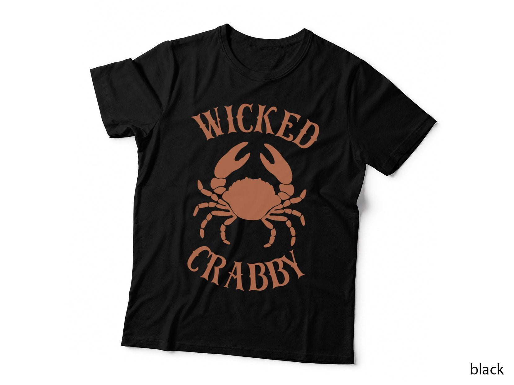 Funny Boston Massachusetts Crab Seafood Wicked Crabby T-Shirt