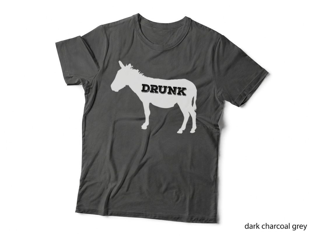 Funny Drunk Ass Shirt - Funny T-Shirt Trendy Donkey Tee