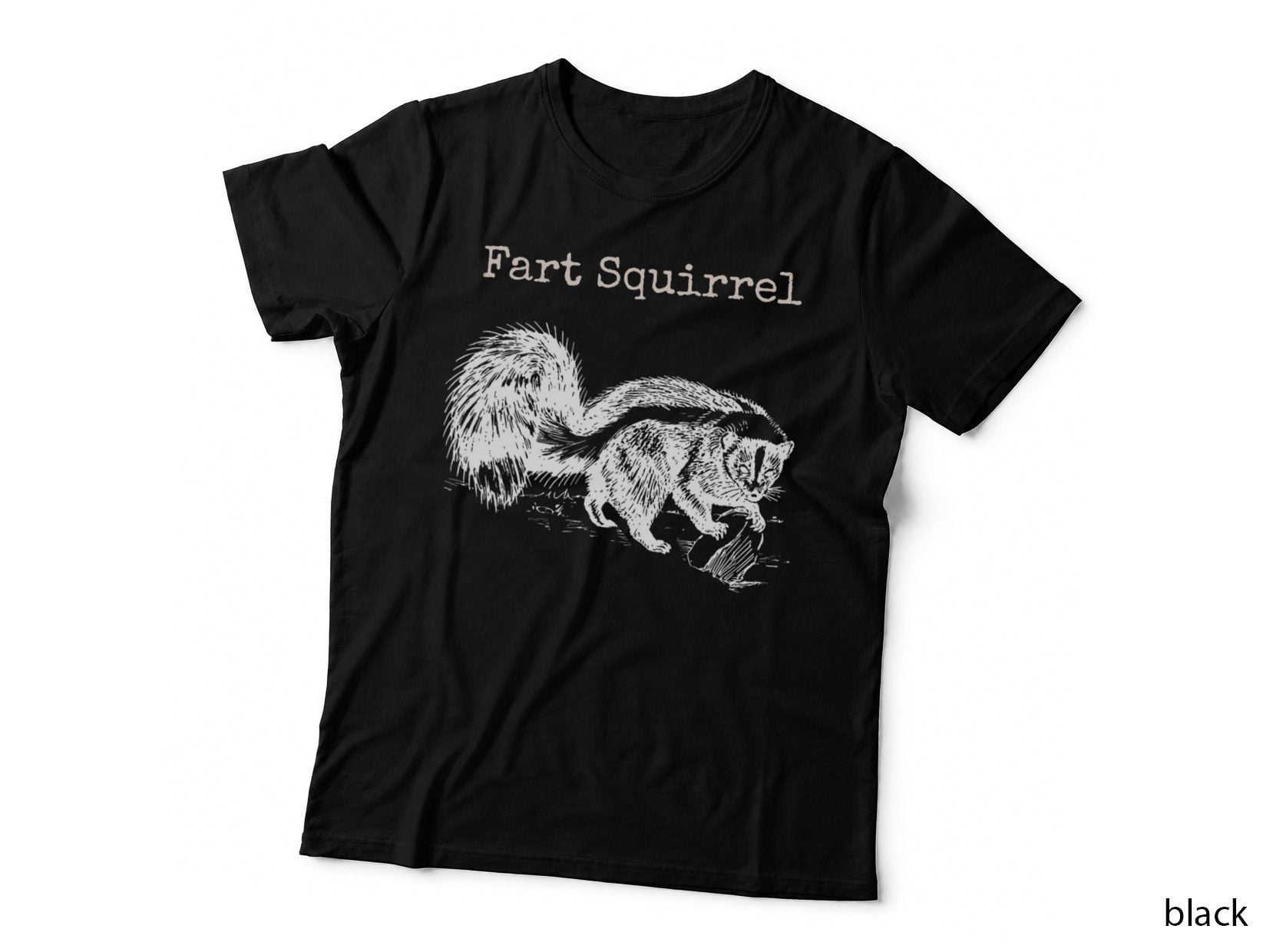 Funny Fart Squirrel Skunk Wrong Animal Name Stupid Gag Joke T-Shirt