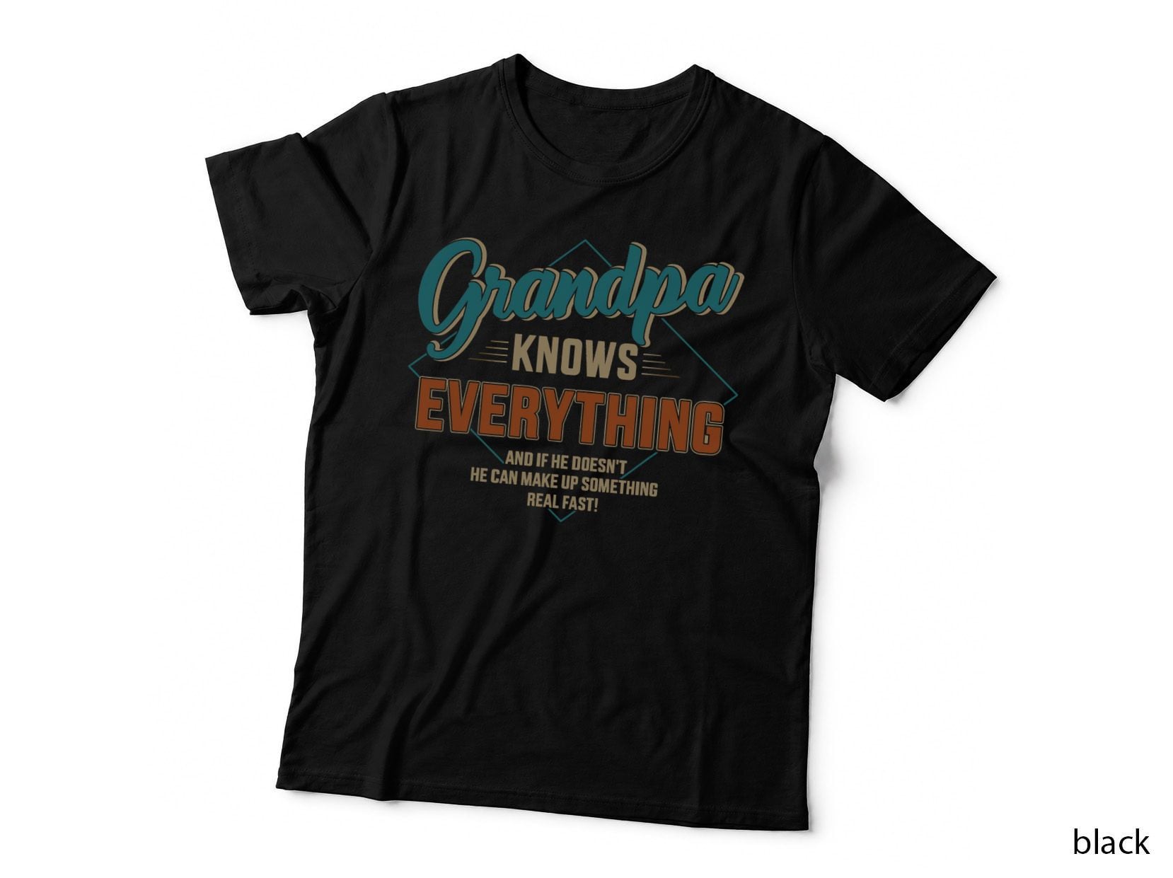 Funny Grandpa Knows Everything for Father's Day T-Shirt