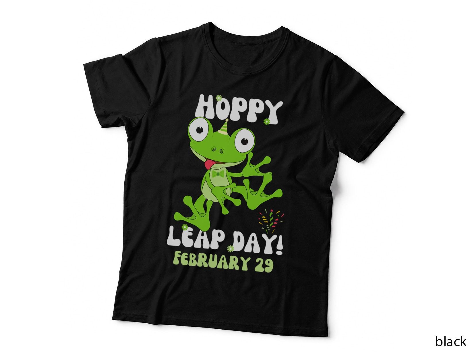 Funny Kid Frog Hoppy Leap Day February 29 Birthday Leap Year T-Shirt