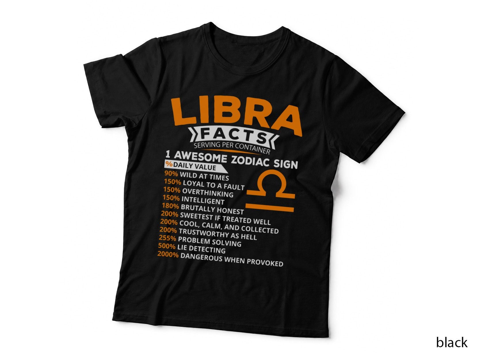 Funny Libra Birthday Hoodie Astrology Zodiac Sign Gift Pullover Hoodie T-Shirt