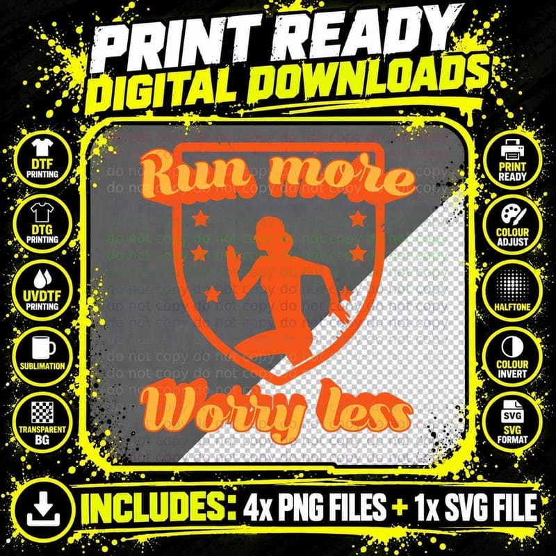 Funny Marathon Running and Cross Country Runner Runners Png SVG Digital Bundle