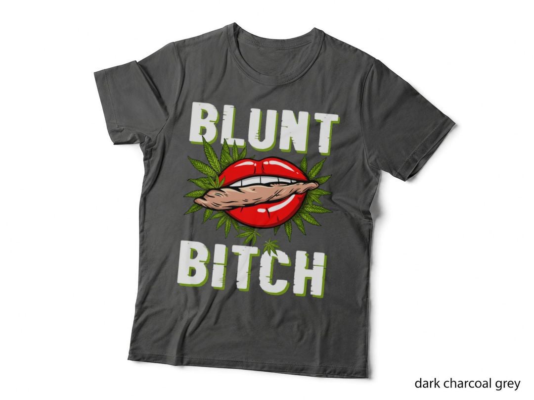 Funny Marijuana Weed 420 Weed Sexy Lips Cannabis Marijuana T-Shirt