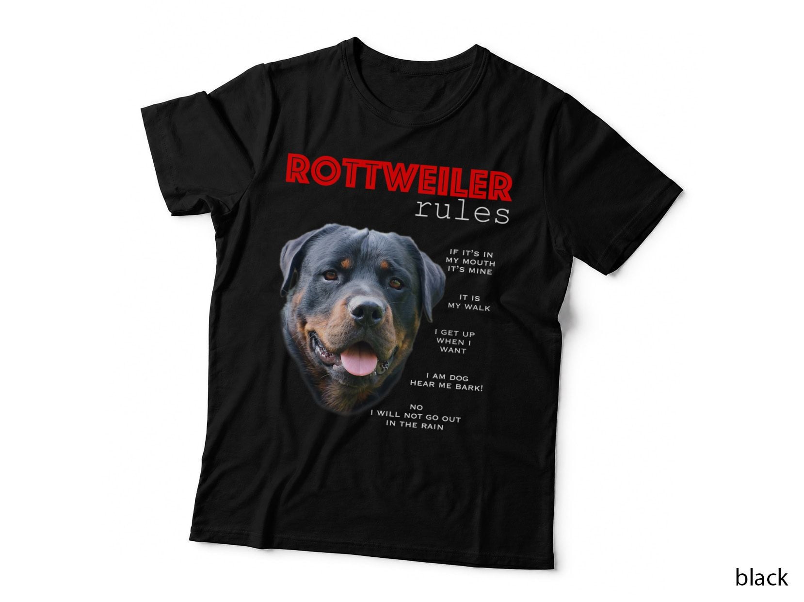 Funny Rules for the Owner of a Rottweiler T-Shirt